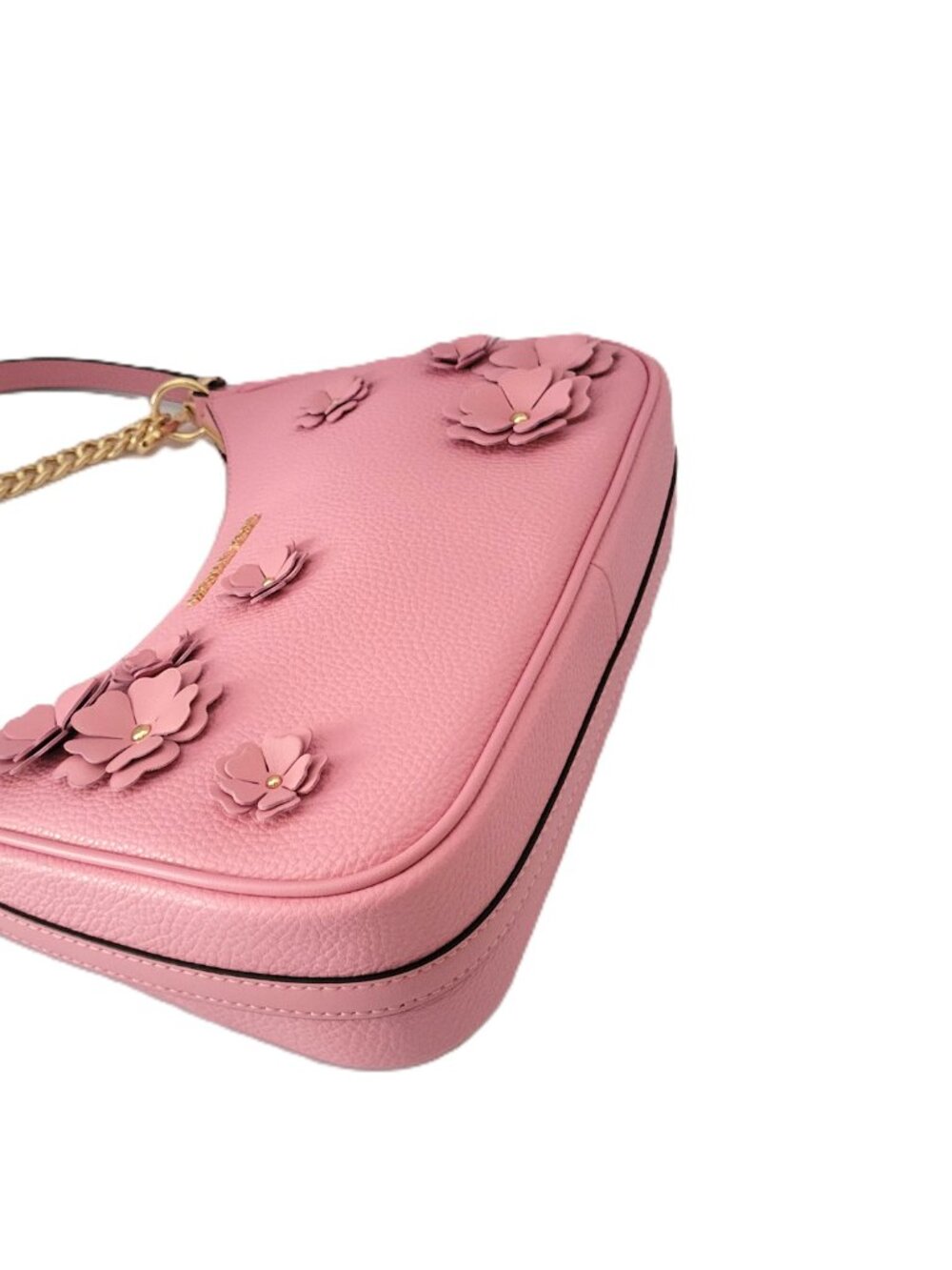 Michael Kors Jet Set Travel Large Embellished Pouchette Crossbody Carnation - Picture 6 of 7